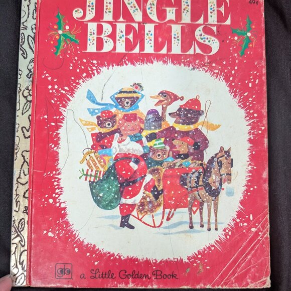 Little Golden Book "Jingle Bells" Fifth Printing - 1974 - Picture 1 of 3